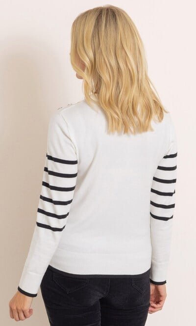 Stripe Long Sleeve Jumper
