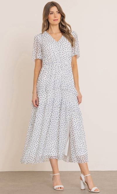 Polka Dot Maxi Dress
