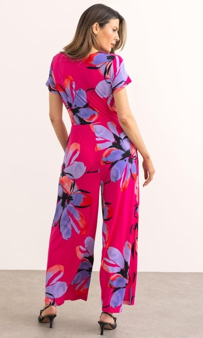Wide Leg Printed Jumpsuit