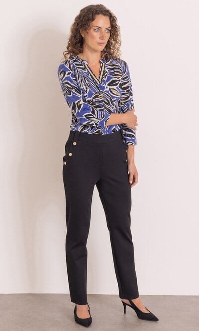 Anna Rose Slim Leg Ponte Pull On Trousers 25 Inch