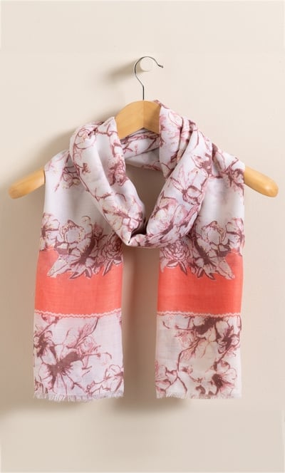 Floral Shimmer Scarf
