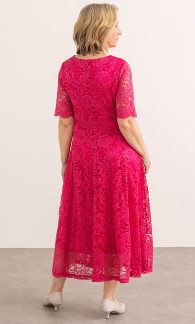Anna Rose Embellished Lace Midi Dress