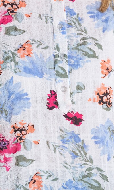 Anna Rose Floral Print Textured Top