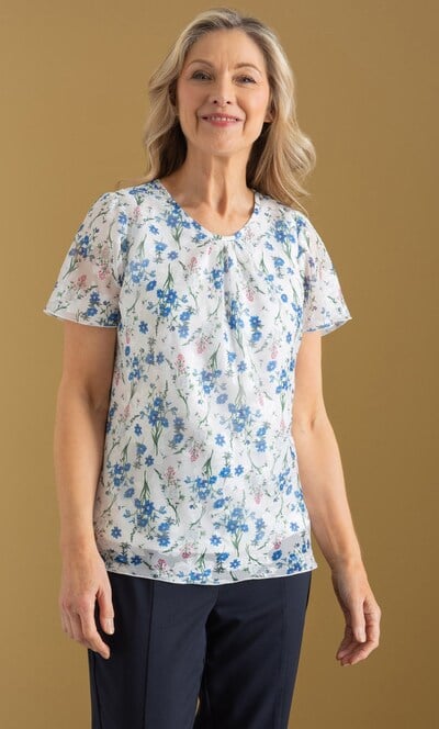 Anna Rose Garden Print Top