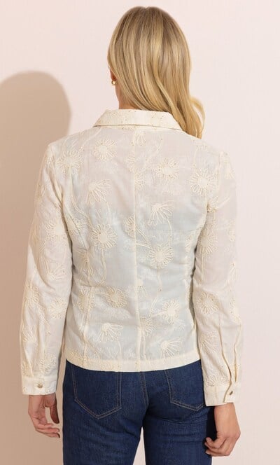 Anna Rose Embellished Floral Embroidered Jacket