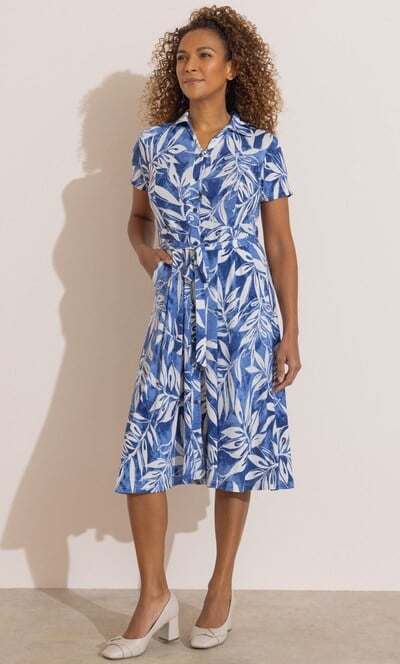 Anna Rose Printed Jersey Shirt Dress