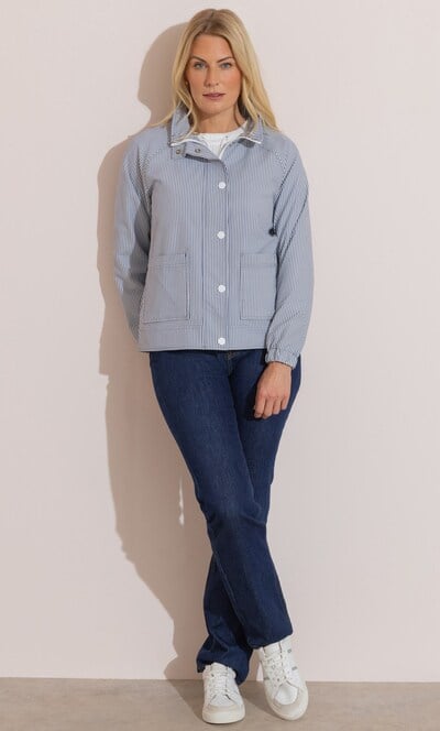 Anna Rose Lightweight Striped Jacket