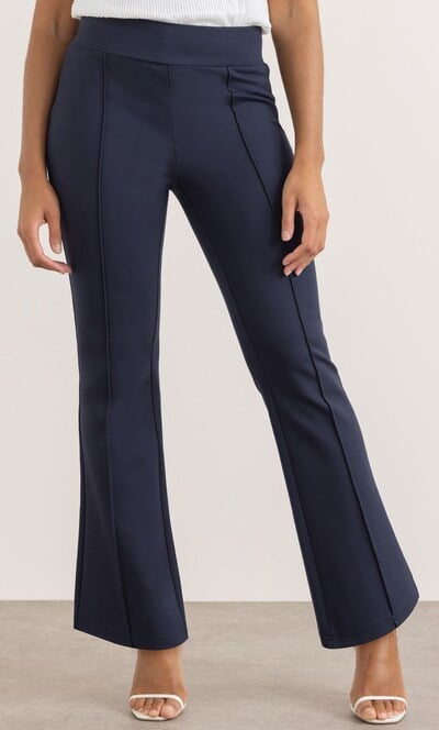 Ponte Kick Flare Pull On Trousers