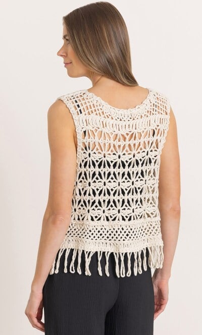 Crochet Open Waistcoat