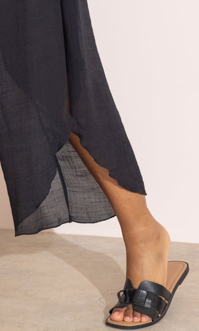 Wide Leg Wrap Over Trousers