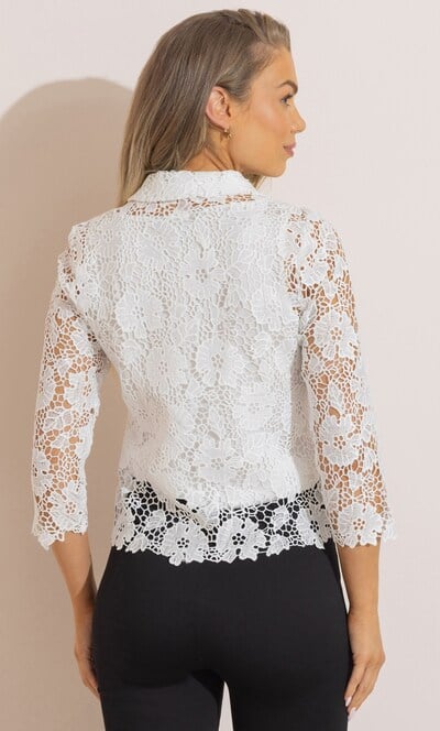Floral Lace Biker Jacket
