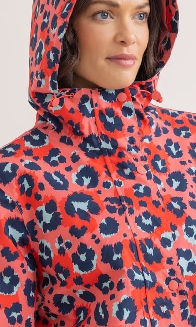 Hooded Waterproof Animal Print Raincoat