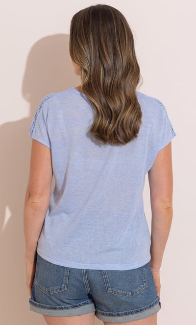 Light Knitted Short Sleeve T-Shirt