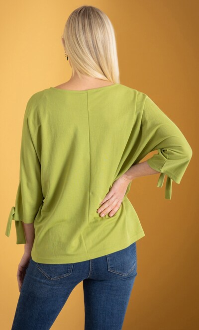 Tie Cuff Stretch Top