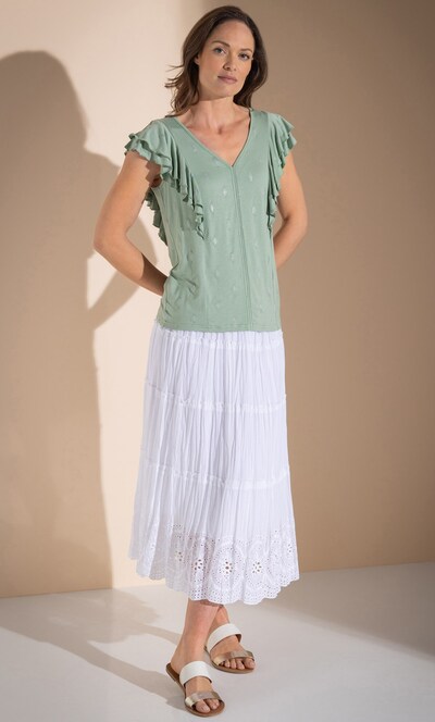 Diamond Foil Printed Jersey Top