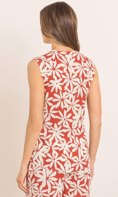 Floral Printed Sleeveless Top