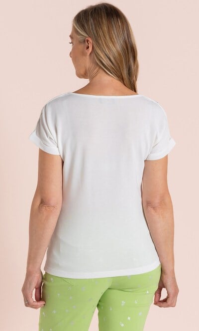 Anna Rose Textured Print Top