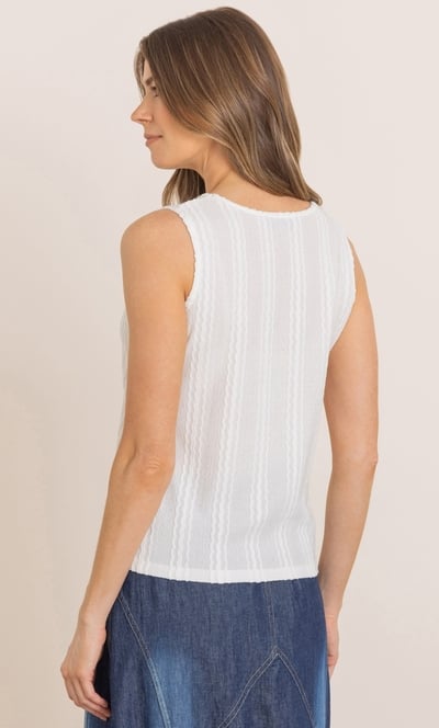 Sleeveless Textured Top