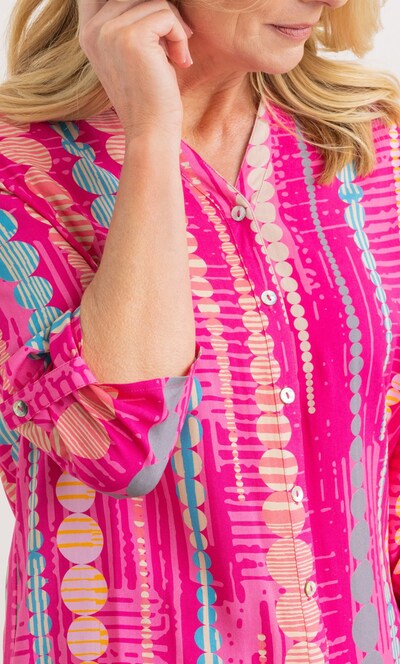 Anna Rose Circle Printed Blouse