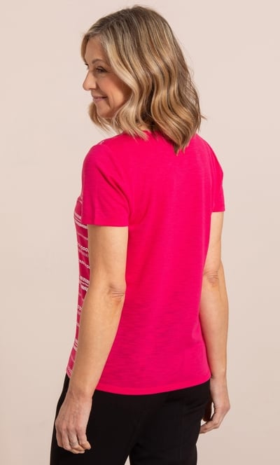 Anna Rose Shimmer Print Jersey Top