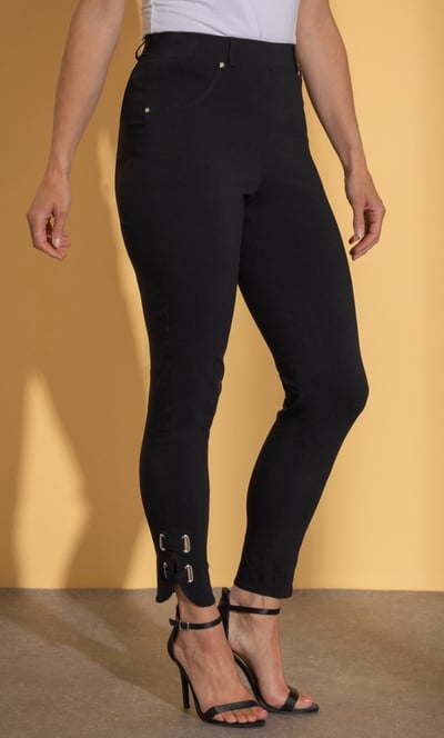 Pull On Slim Leg Trousers