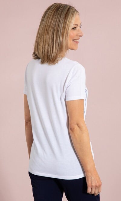 Anna Rose Garden Print Mock Layered Top