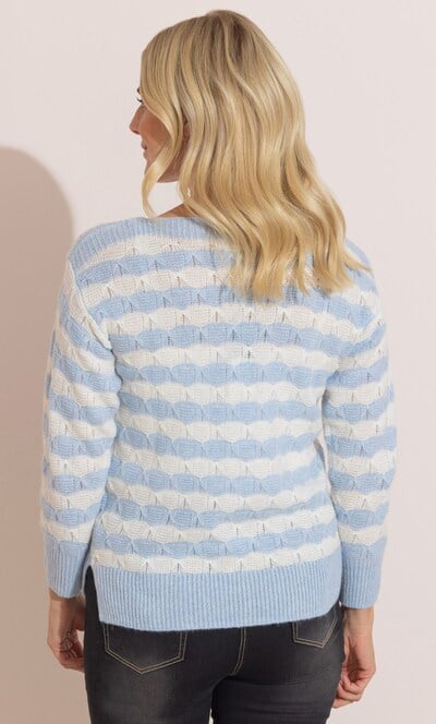 Striped Lightweight Knitted Jumper