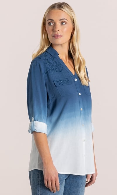 Embellished Dip Dye Shirt