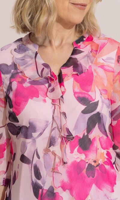 Anna Rose Ruffle Floral Top