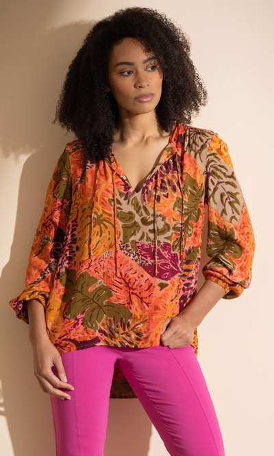 Leaf Printed Top