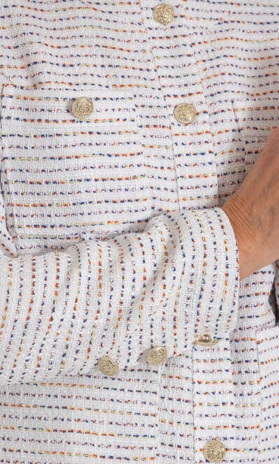 Anna Rose Textured Button Jacket
