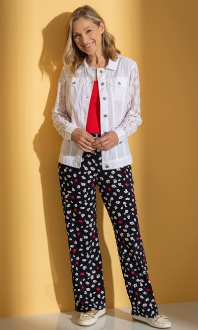 Anna Rose Lace Sleeve Jacket