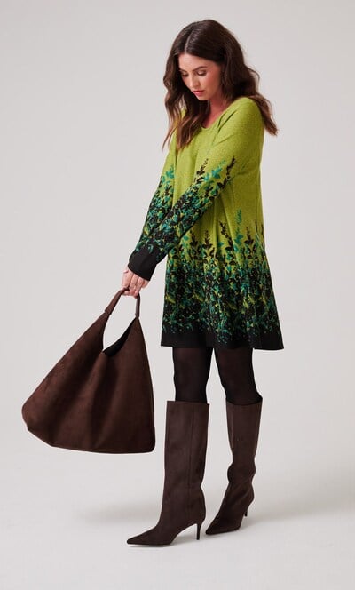 Garden Border Print Tunic Top