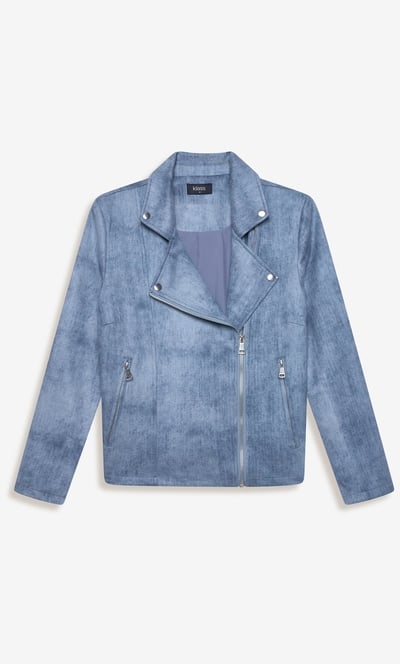Soft Touch Zip Biker Jacket