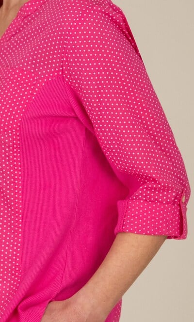 Anna Rose Spot Print Cotton Blouse