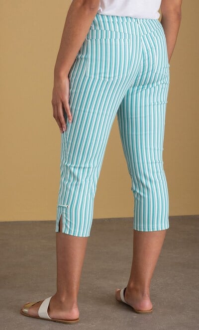 Striped Capri Trousers