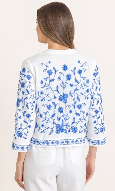 Embroidered Button Jacket