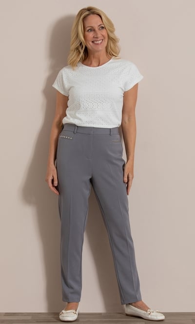 Anna Rose Slim Leg Trousers 29 Inch
