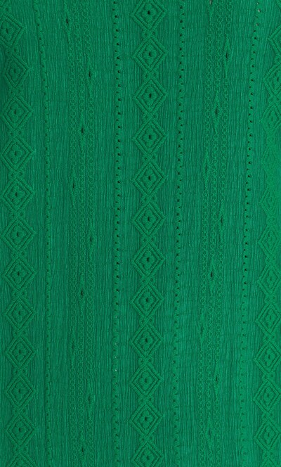 Jersey Jacquard Cutwork Top