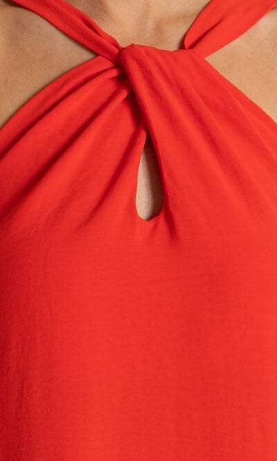 Twist Front Maxi Dress