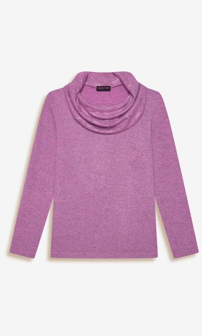 Anna Rose Spot Foil Print Cowl Neck Jumper