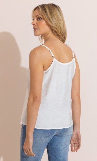 Diamante Crochet Floral Cami