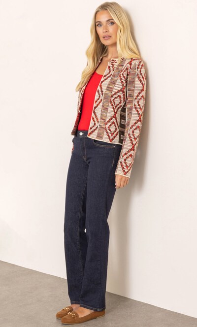 Chenille Knit Patterned Jacket