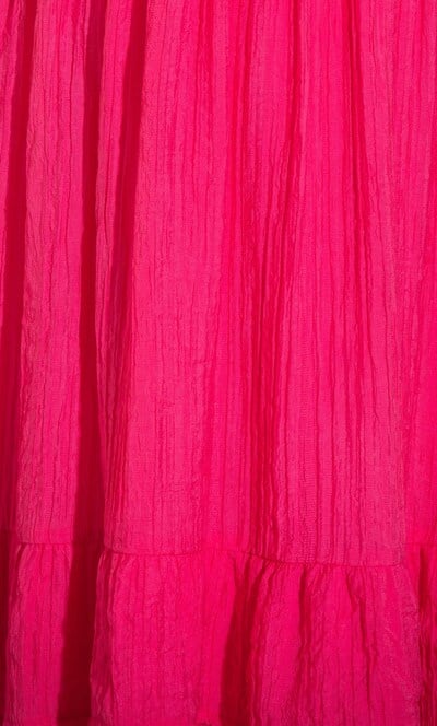 Crinkle Frilled Hem Tunic Dress