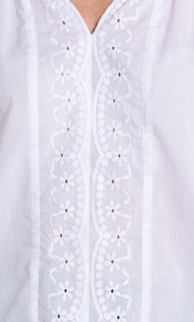 Embroidered Short Sleeve Top