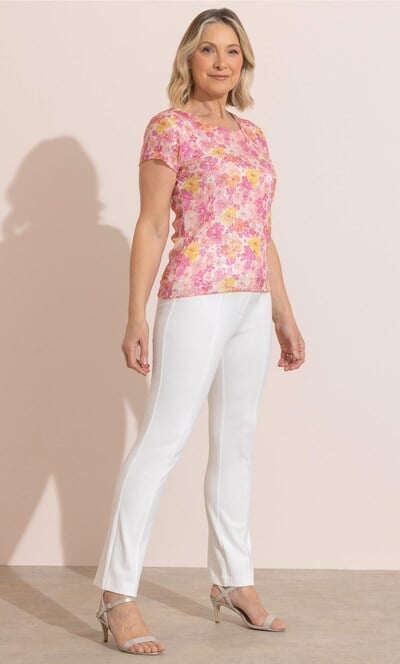 Anna Rose Straight Leg Ponte Trousers