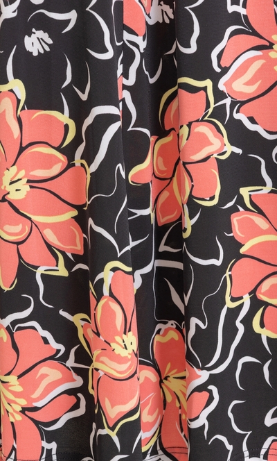Anna Rose Floral Print Sleeveless Midi Dress