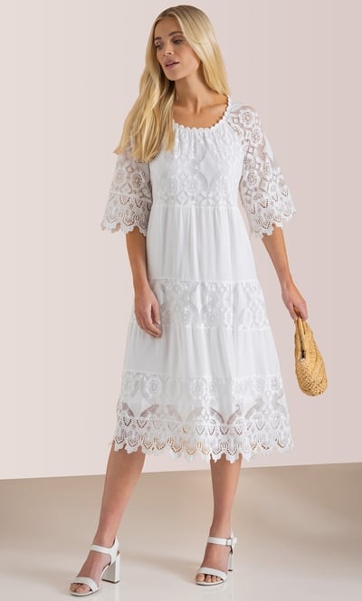 Lace Tiered Dress