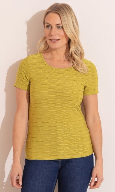 Anna Rose Diamond Wave Shimmer Top