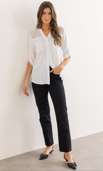 Lace Trim Blouse